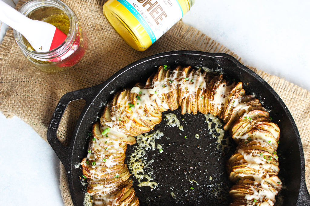 Ghee Recipe: Garlic and Herb Potato Spiral