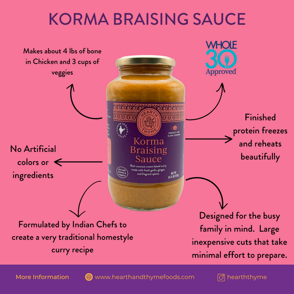 Hearth&Thyme Korma Braising Sauce